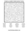 Chemical elements word search puzzle